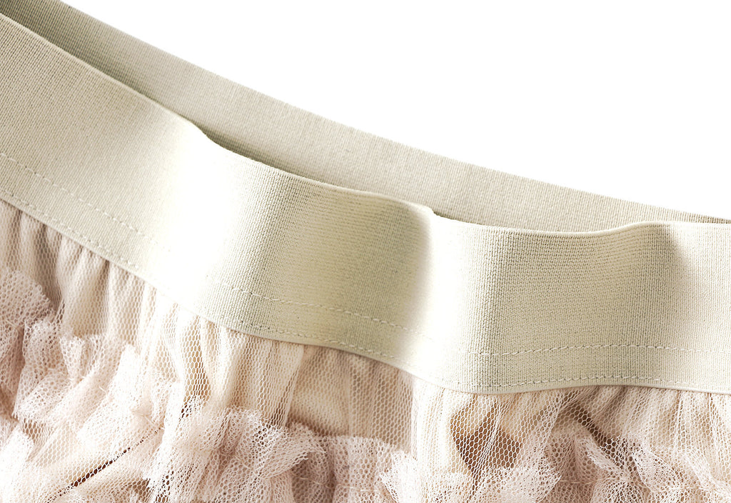 Tiered Ruffle Tulle Elastic Waist Maxi Skirt - view 8