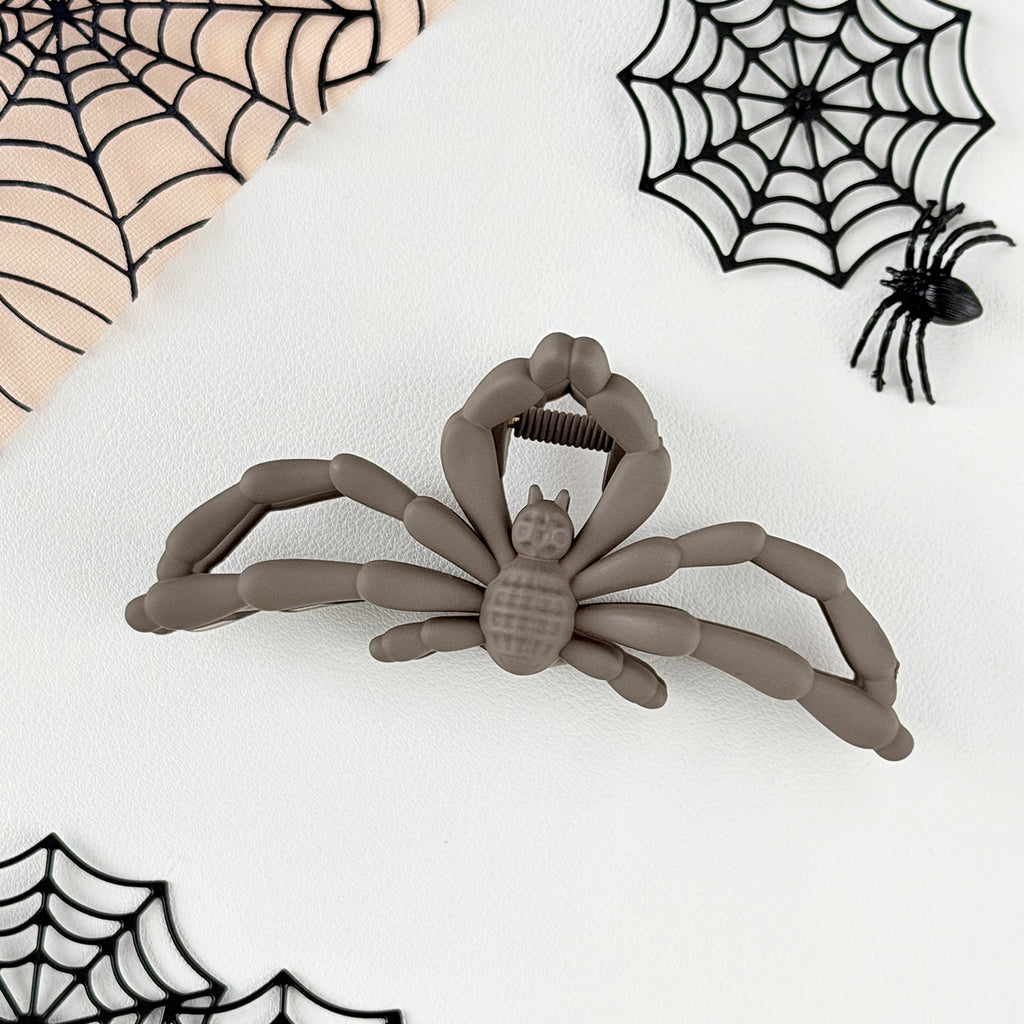 Creepy Spider Statement Hair Claw Clip - Grey