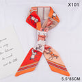 Horse Print Skinny Twilly Hair Ribbon - X101