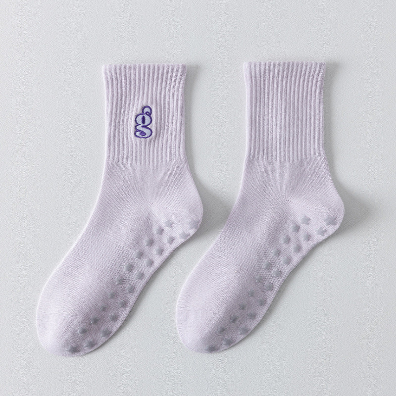 Non Slip Grip Socks for Yoga and Pilates - Lavender