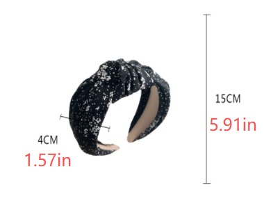 Printed Twist Front Padded Hair Headband - view 1
