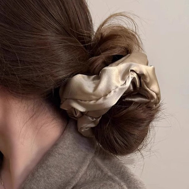 Oversized Satin Puff Scrunchie - Color_3