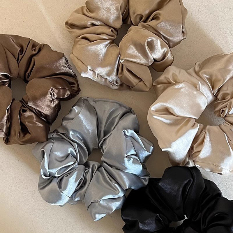 Oversized Satin Puff Scrunchie
