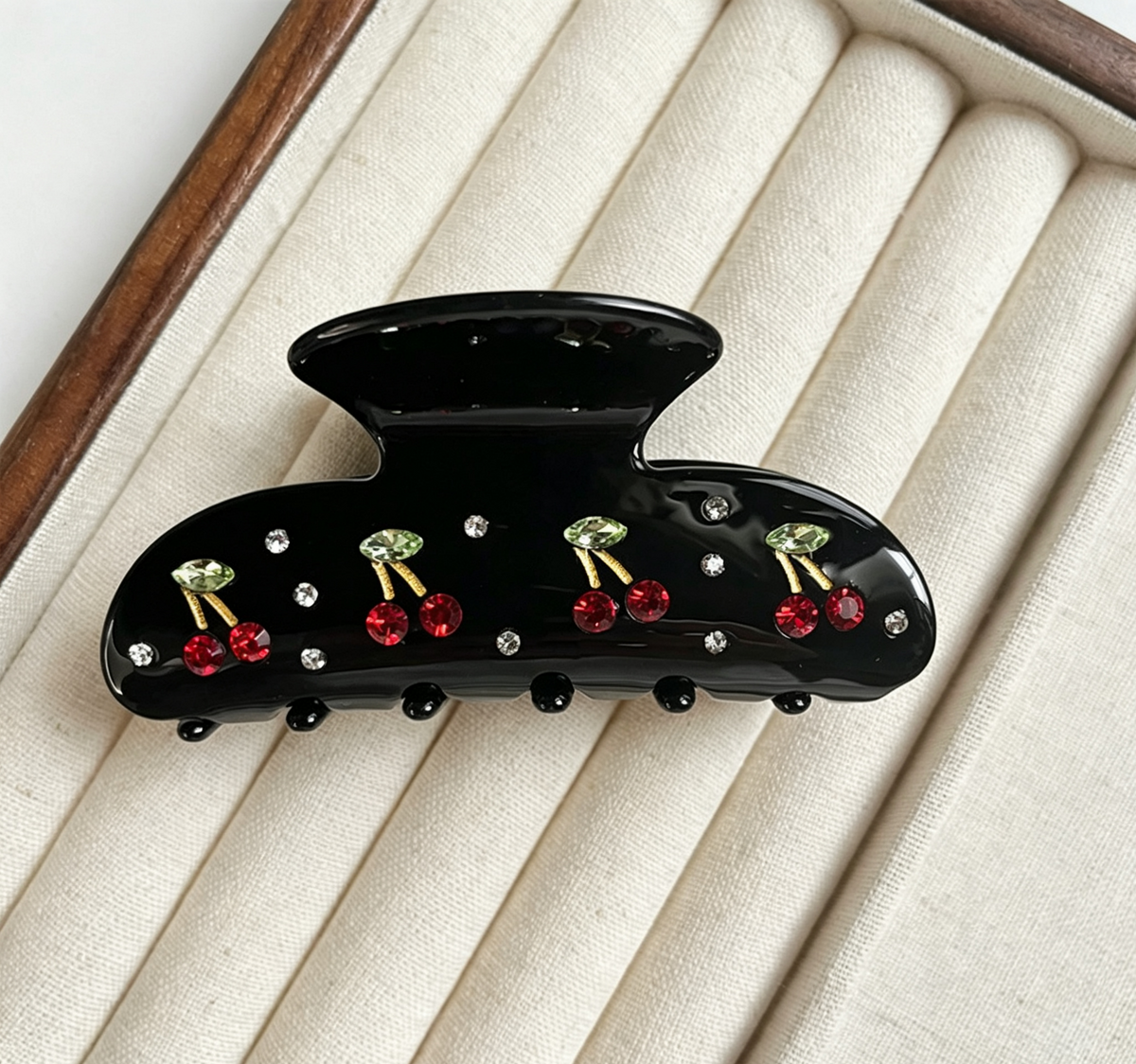 Embellished Acetate Hair Claw Clip with Rhinestones - Color_06