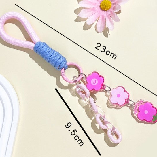 Flower Charm Wristlet Keychain - view 1