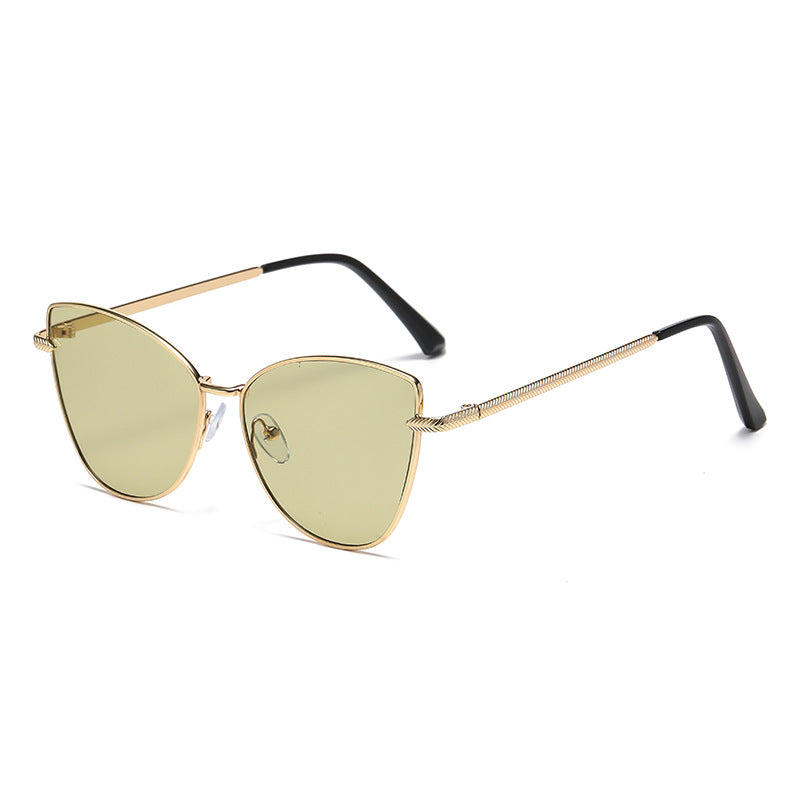 Metal Cat Eye Butterfly Sunglasses - Color_3