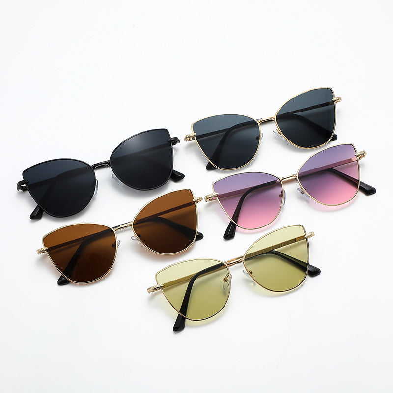 Metal Cat Eye Butterfly Sunglasses
