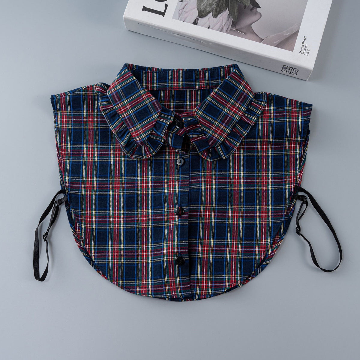 Detachable Faux Shirt Collar Dickey for Sweaters - BlueGrid - 1