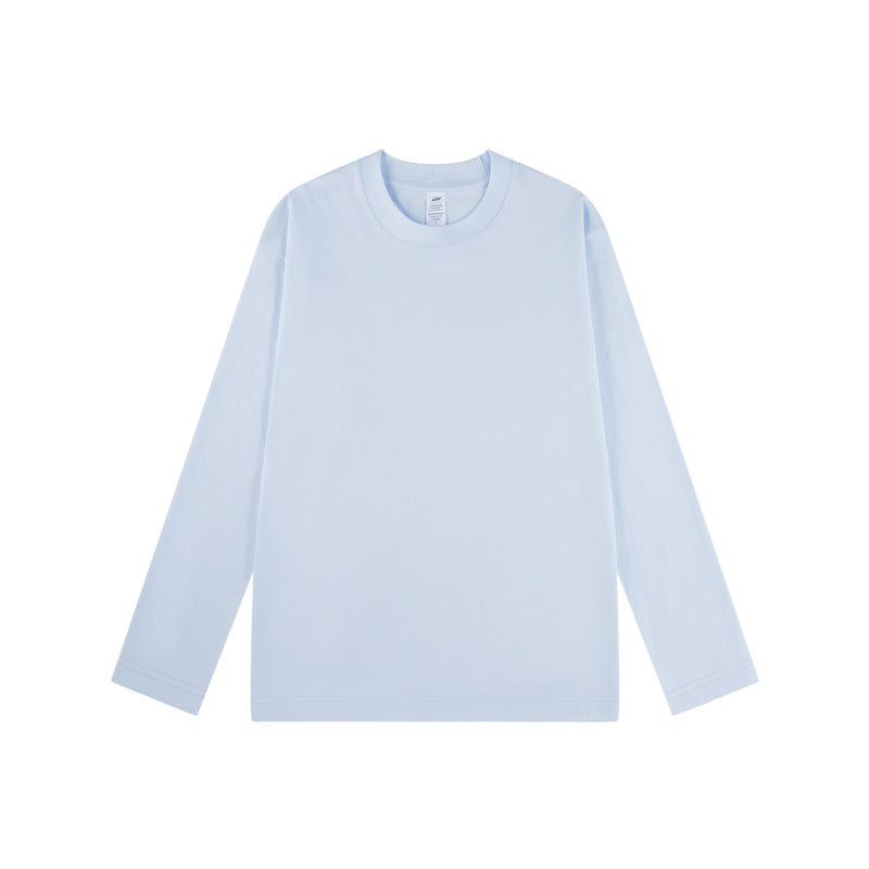 Soft Jersey Long Sleeve Crew Neck Top - BabyBlue