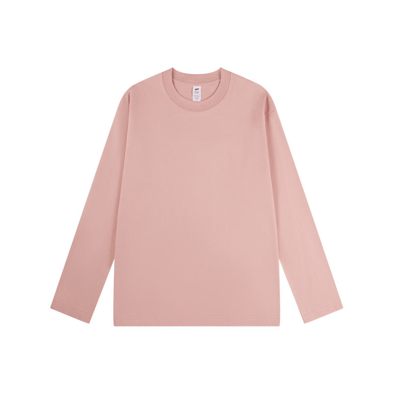 Soft Jersey Long Sleeve Crew Neck Top - Pink