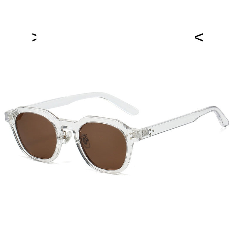 Keyhole Bridge Square Frame Sunglasses - C08