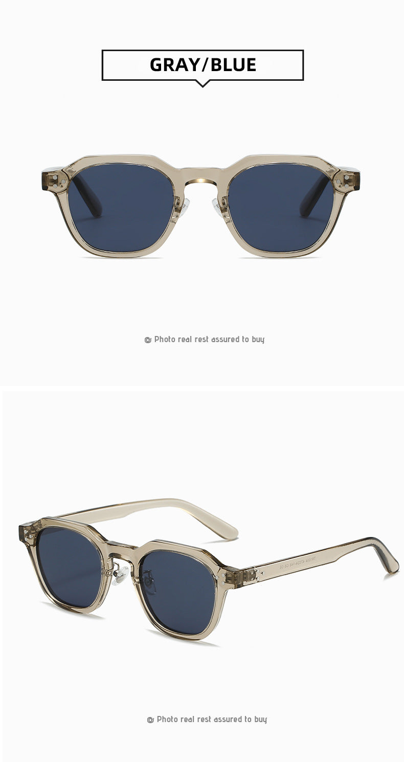 Keyhole Bridge Square Frame Sunglasses