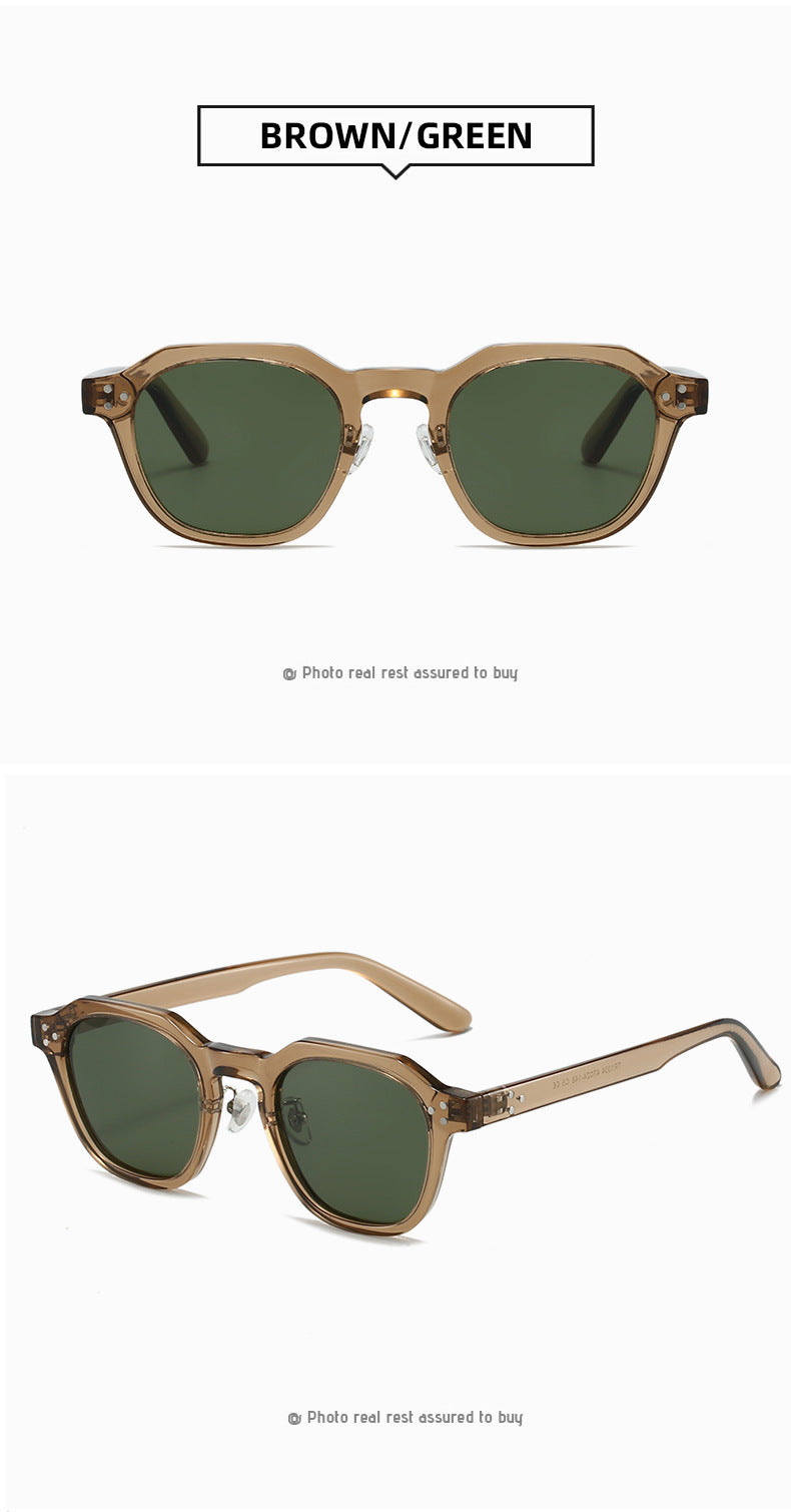 Keyhole Bridge Square Frame Sunglasses - view 2