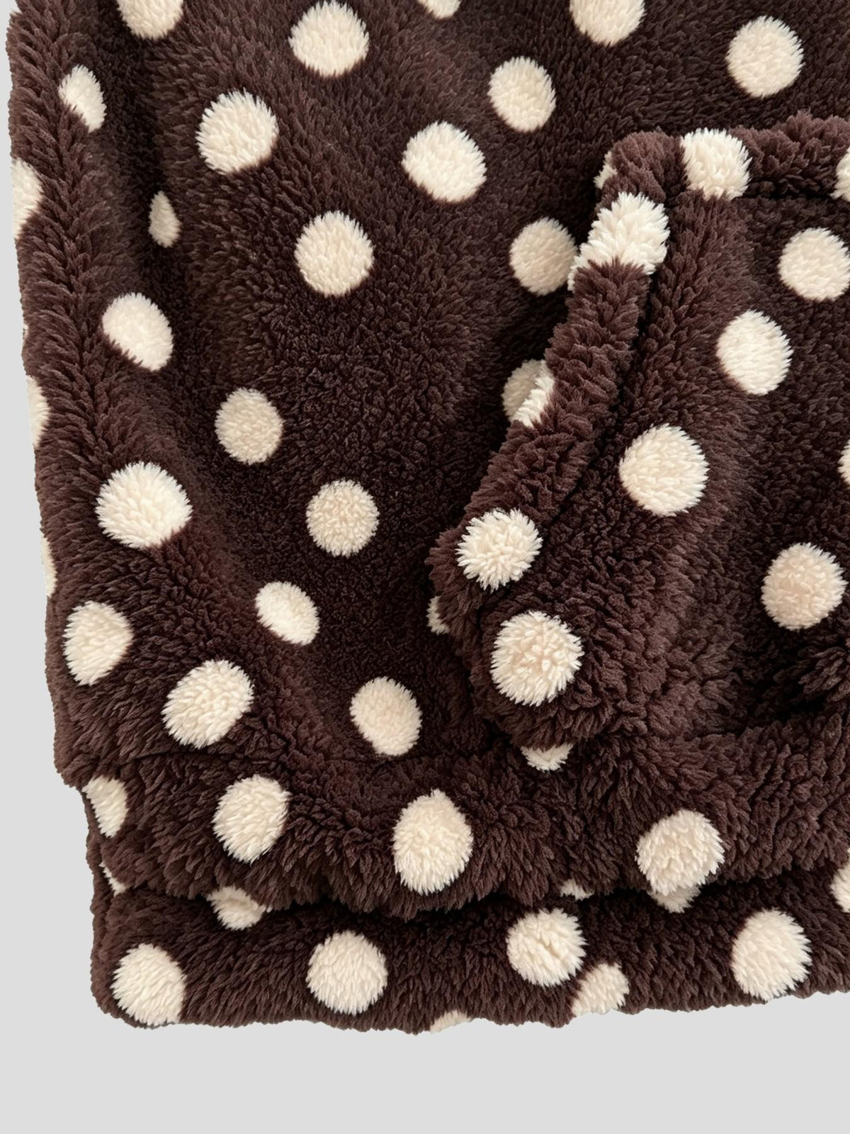 Half Zip Sherpa Fleece Stand Collar Pullover - Coffee - 4