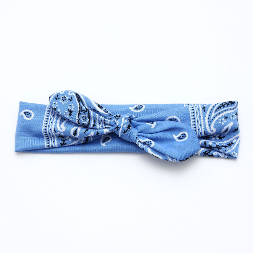 Paisley Bandana Knotted Bow Headband - view 1