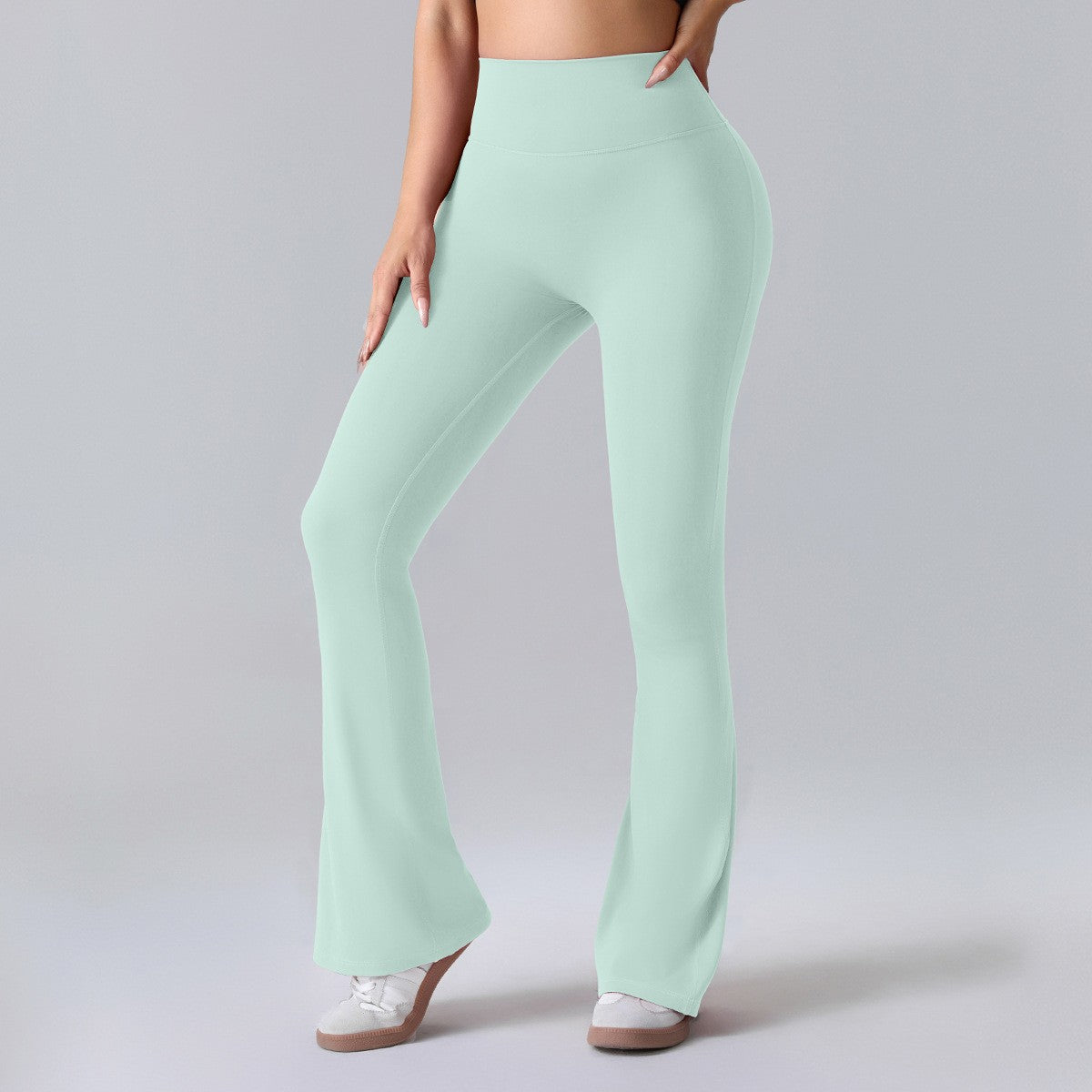 Scrunch V-Back High Waist Flare Yoga Leggings