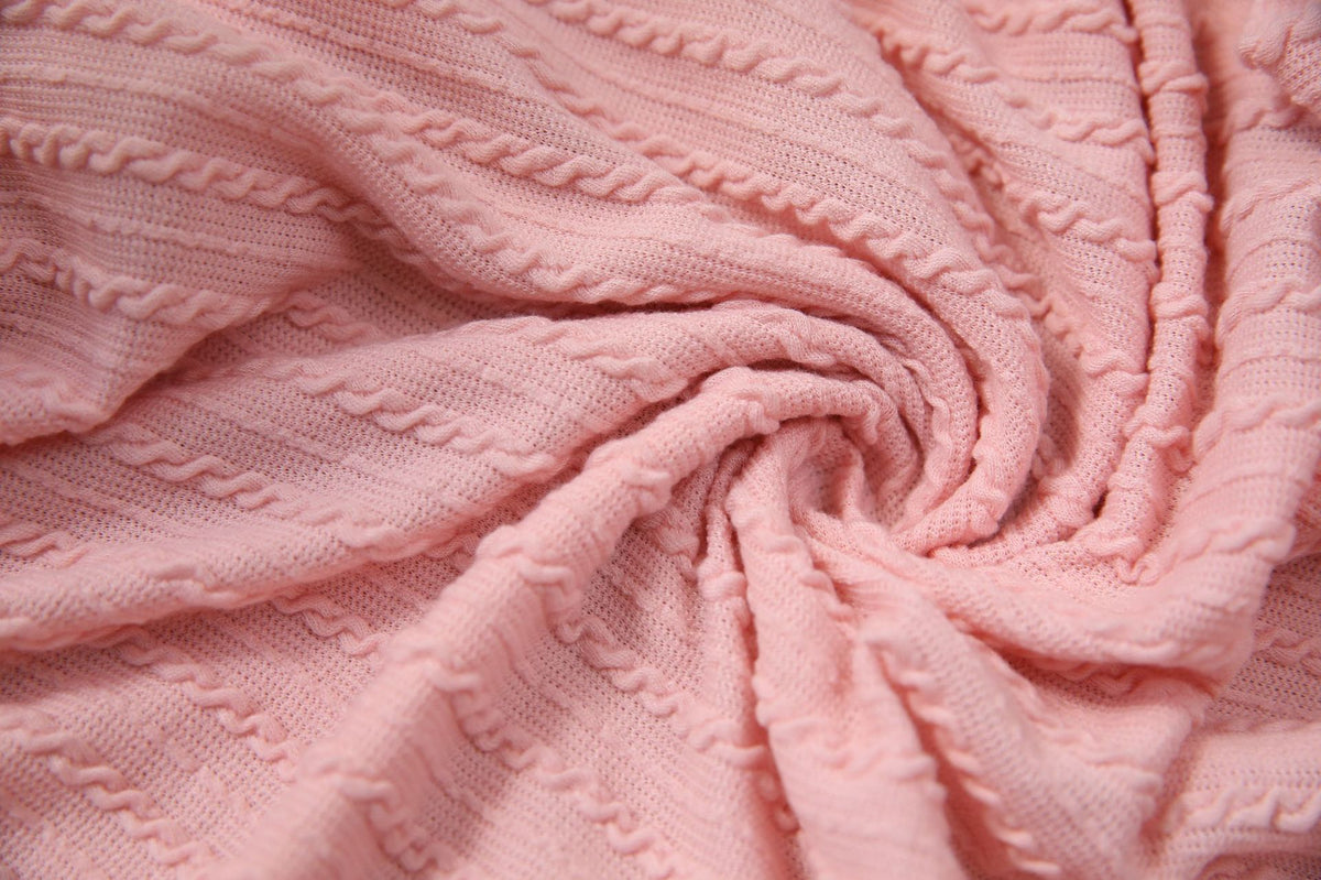 Ribbed Knit Petal Sleeve Round Neck Tee - view 1