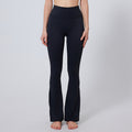 High Waist Flare Yoga Pants - Black
