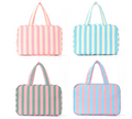 Hanging Travel Toiletry Bag Four Zip Compartments - Pink