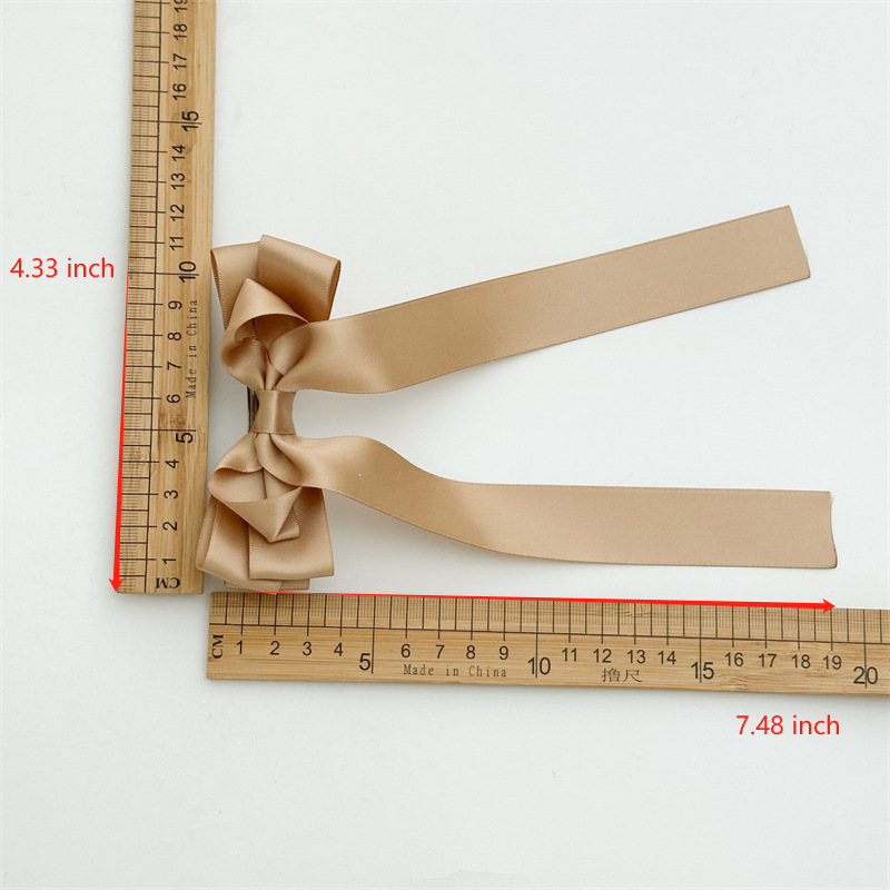 Satin Ribbon Long Tail Bow Barrette - view 1