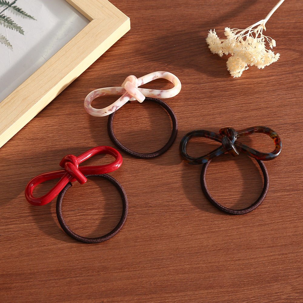 Acetate Bow Ponytail Hair Tie