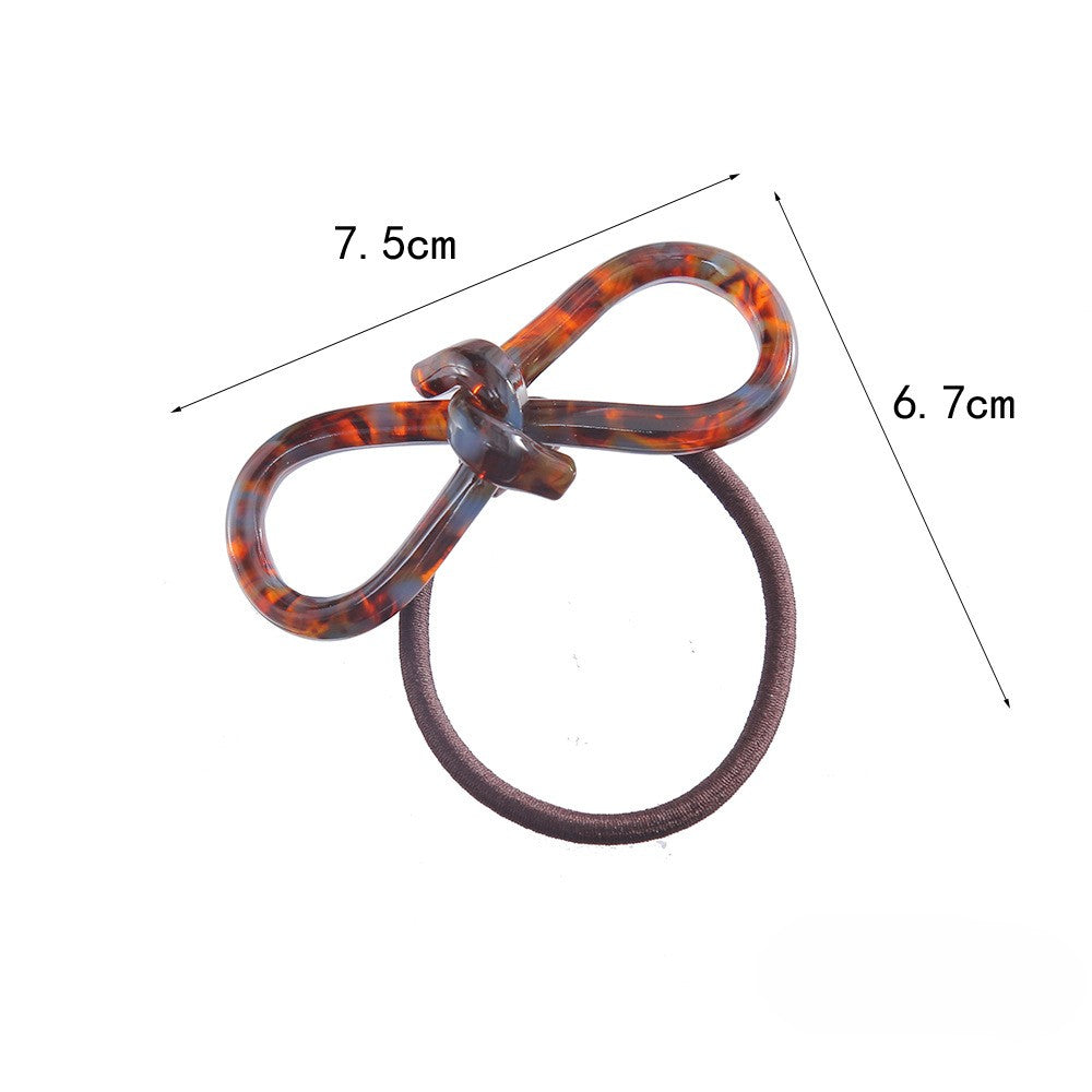 Acetate Bow Ponytail Hair Tie - view 1