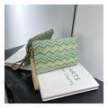 Woven Straw Wristlet Clutch Bag - NO01