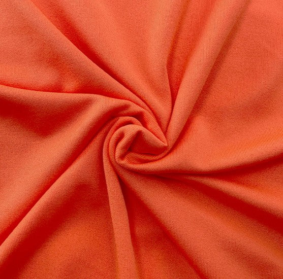 High Leg Cut Sleeveless Crew Neck Bodysuit - Orange - 2