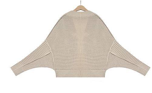 Cocoon Cut Batwing Open Front Cardigan - beige - 3