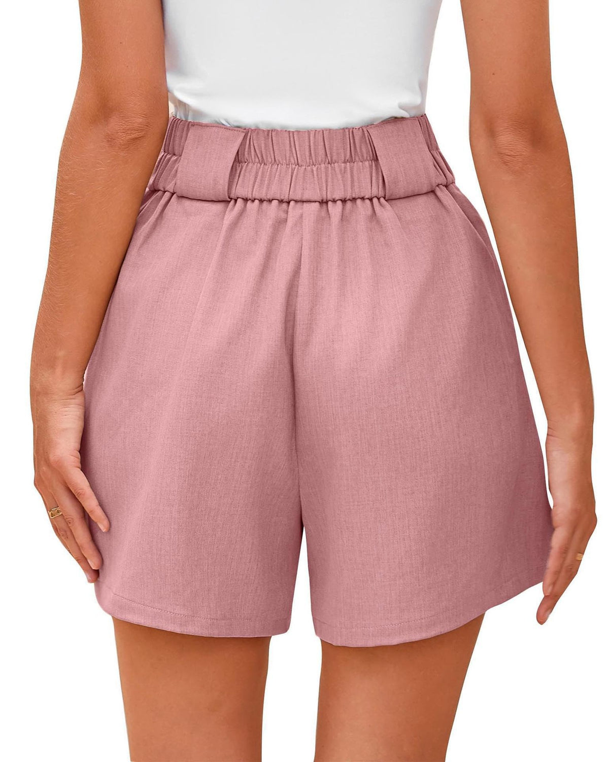 High Waist Pleated Wide Leg Shorts - view 2