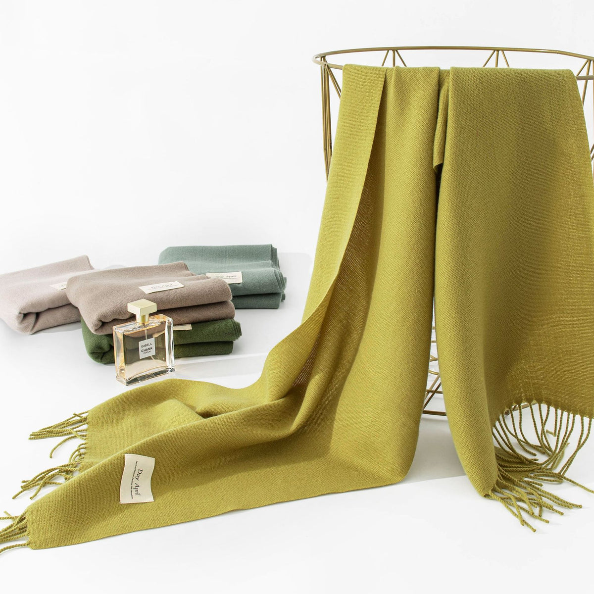 Soft Solid Tassel Blanket Scarf - view 3