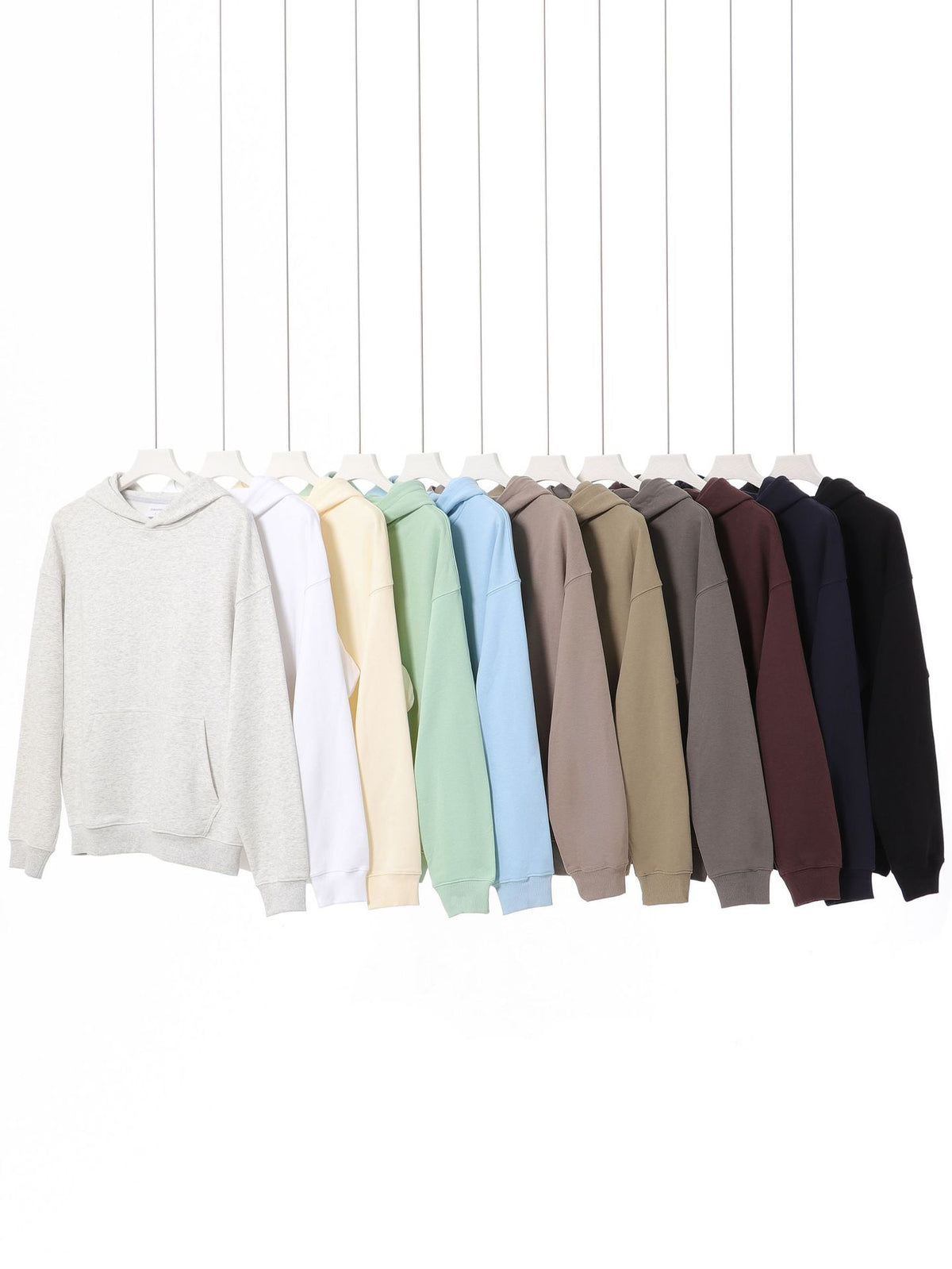 Cotton Blend Oversized Crewneck and Hooded Sweatshirt