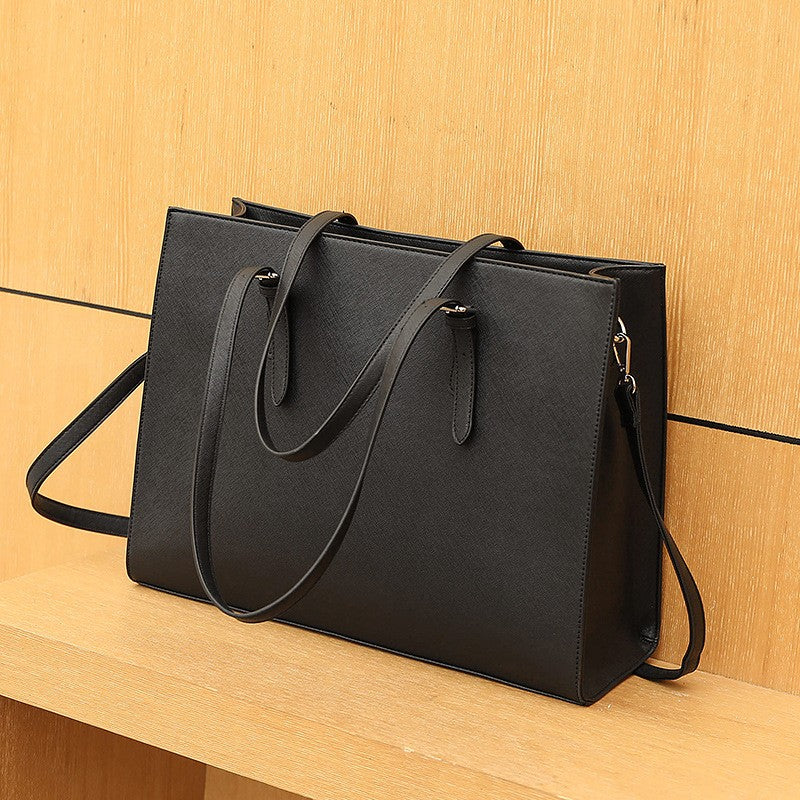 Structured Laptop Work Tote Bag