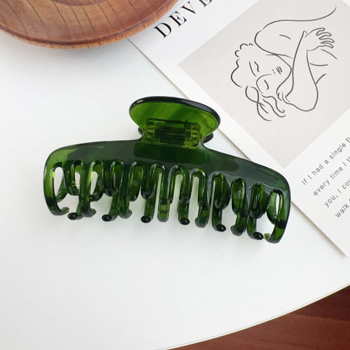 Acetate Hair Claw Clip With Double Teeth - Color_1