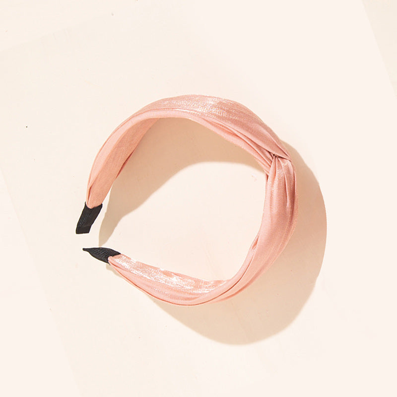 Spotted Satin Knot Headband - NO02
