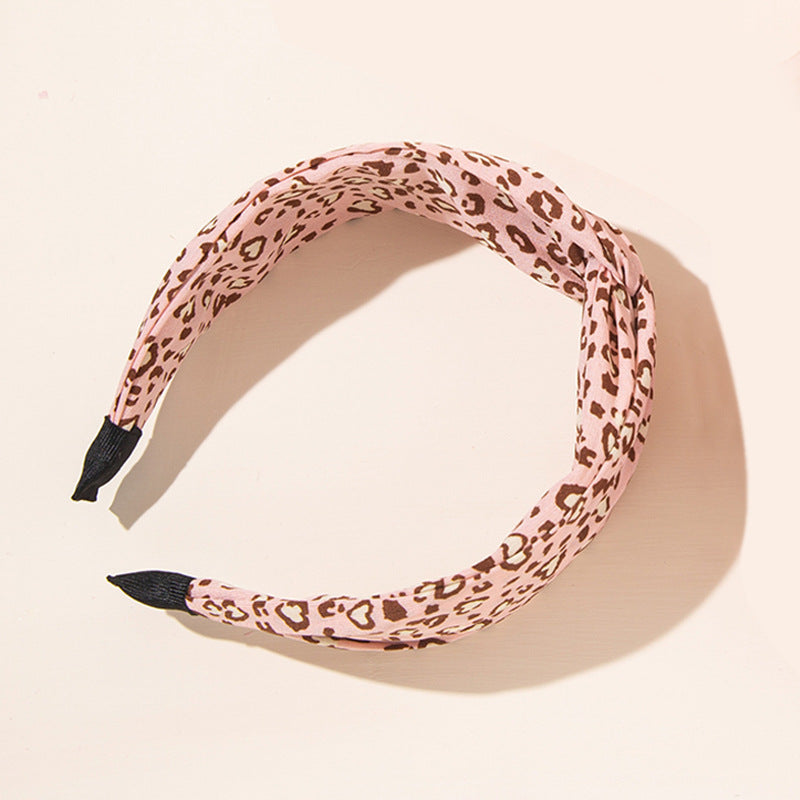 Spotted Satin Knot Headband - NO03