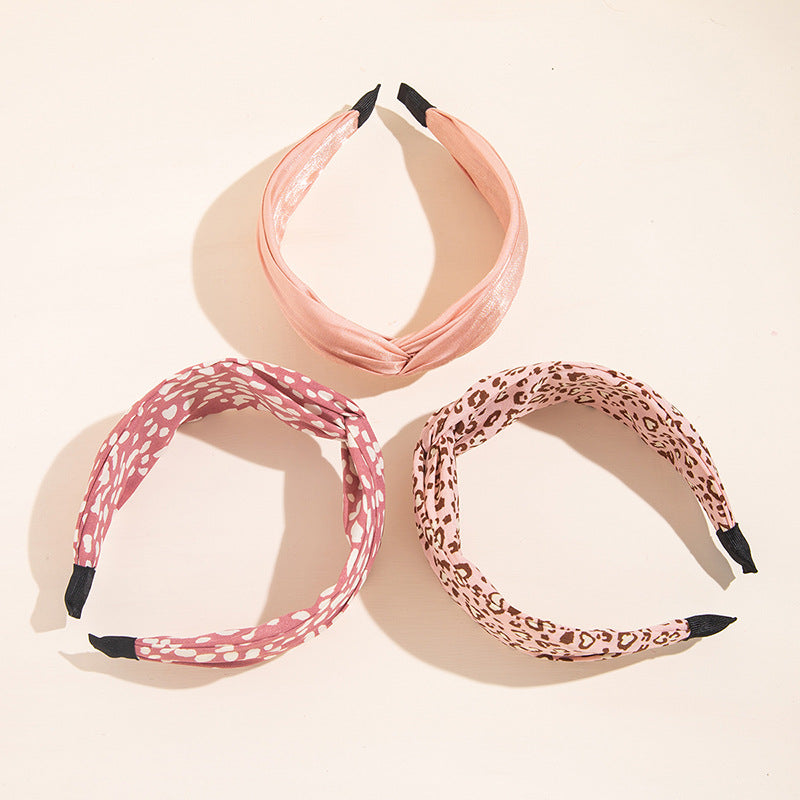 Spotted Satin Knot Headband - view 1