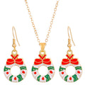 Christmas Charm Necklace and Earrings Set - C2