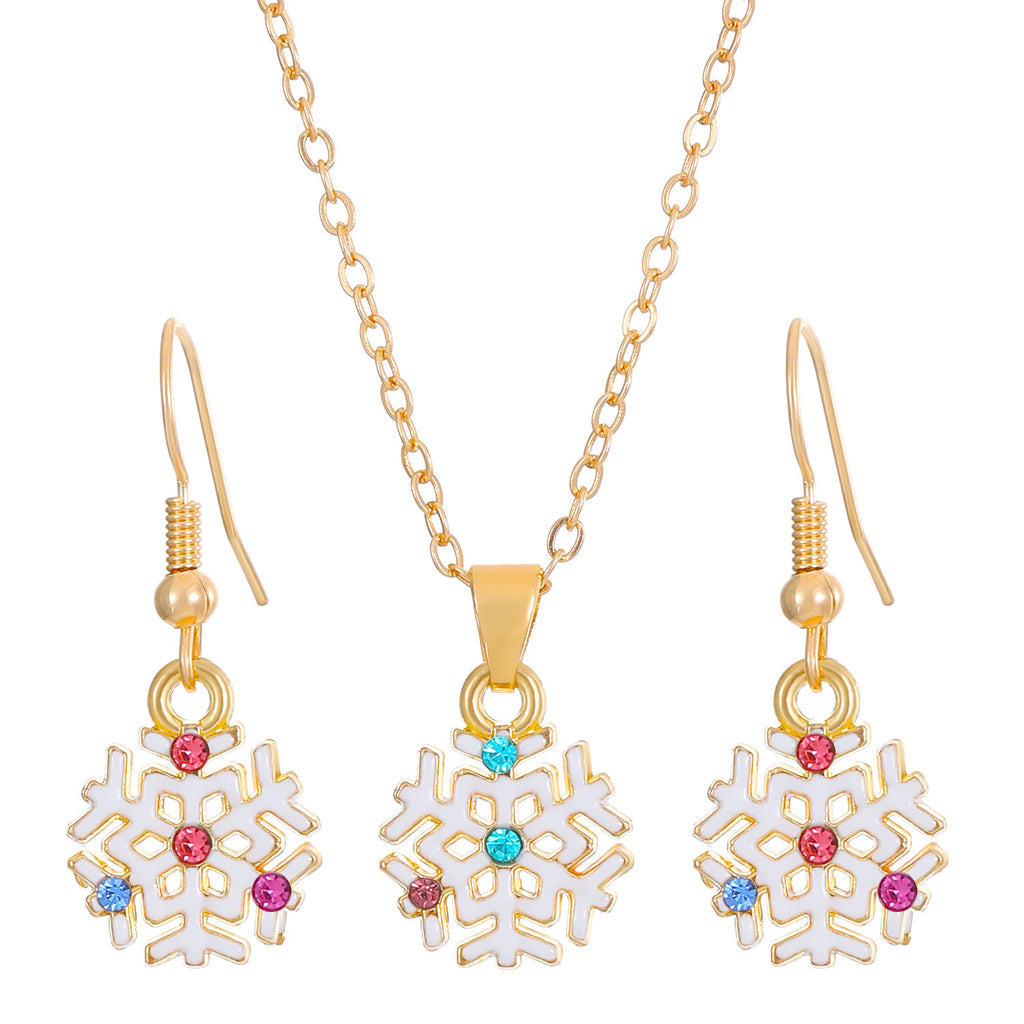 Christmas Charm Necklace and Earrings Set - C3