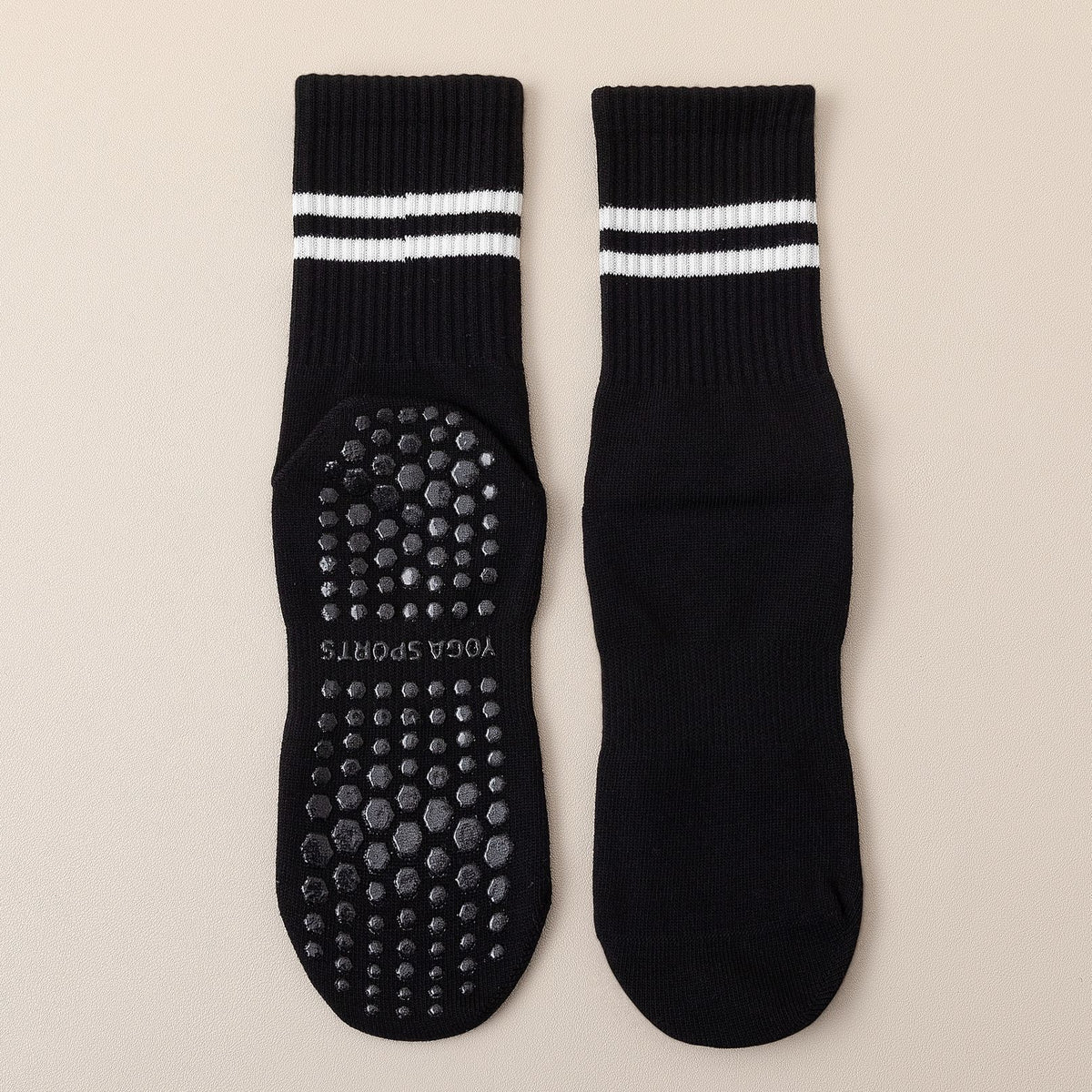 Non Slip Grip Yoga Socks - Black