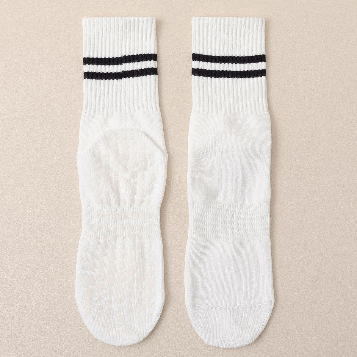 Non Slip Grip Yoga Socks - White