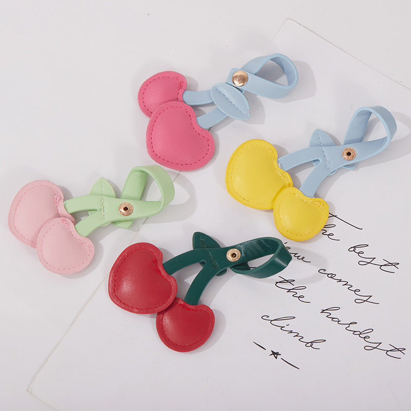 Cherry Shaped Bag Charm Pendant With Strap - view 2