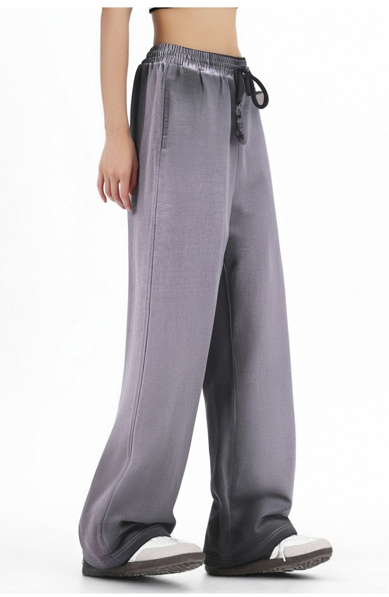 Ombre Wide Leg Drawstring Sweatpants - view 3