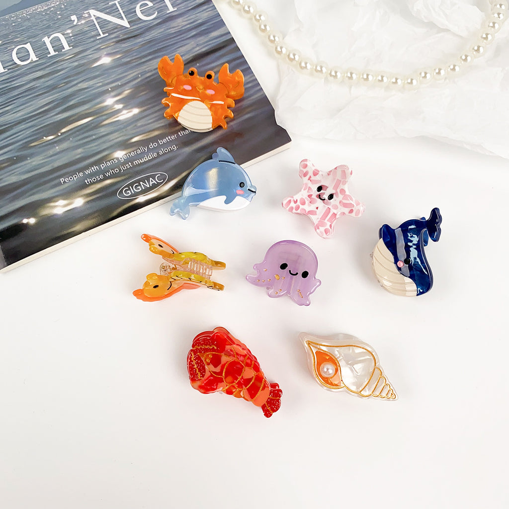 Sea Creature Mini Hair Claw Clip - view 2
