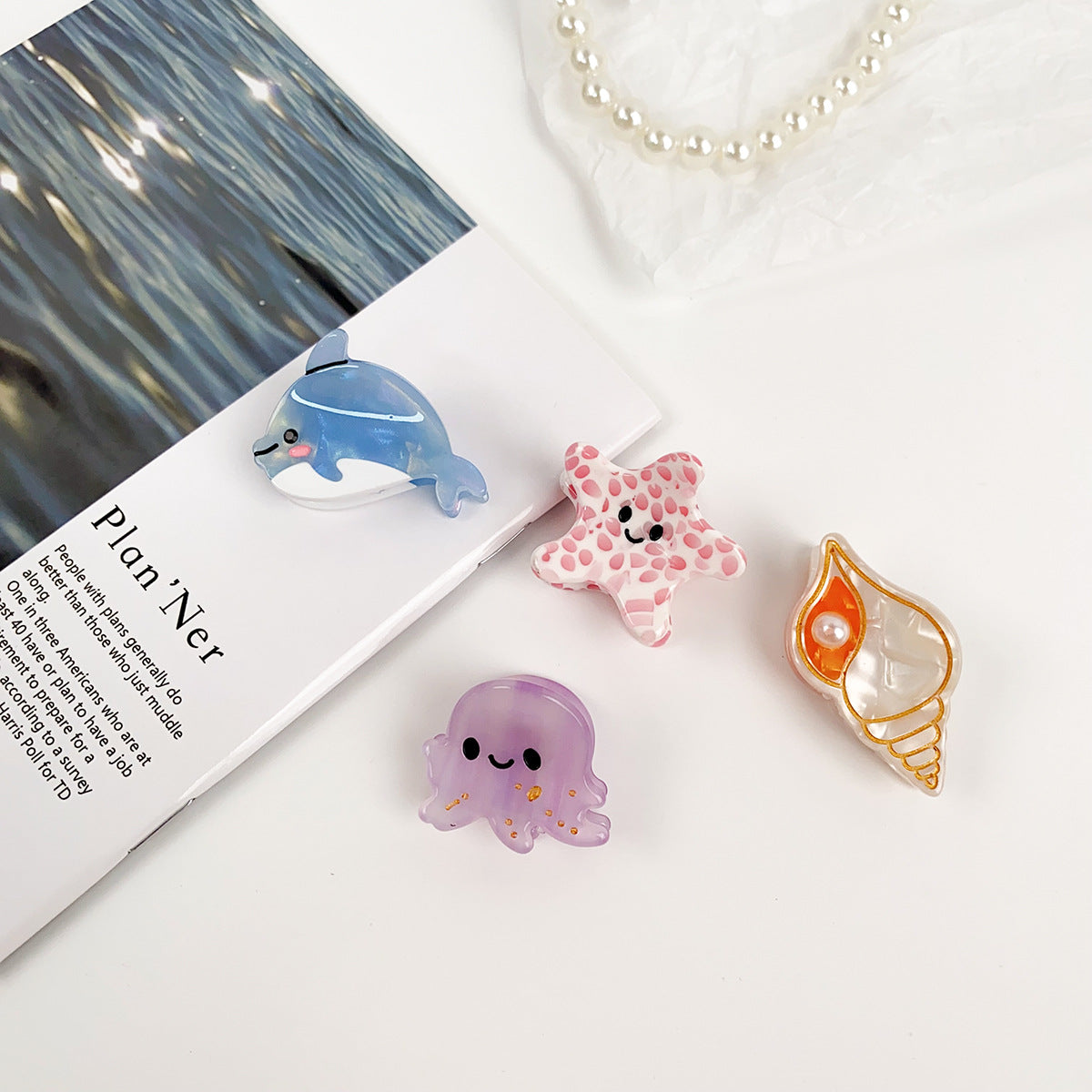 Sea Creature Mini Hair Claw Clip - view 3