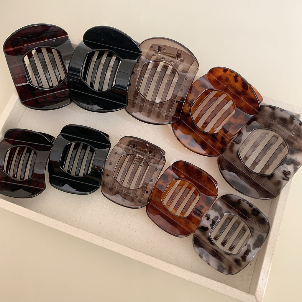 Rounded Square Glossy Hair Claw Clip - view 5
