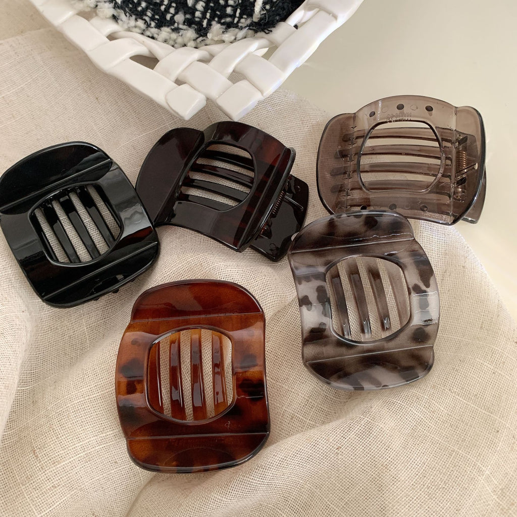 Rounded Square Glossy Hair Claw Clip - view 6