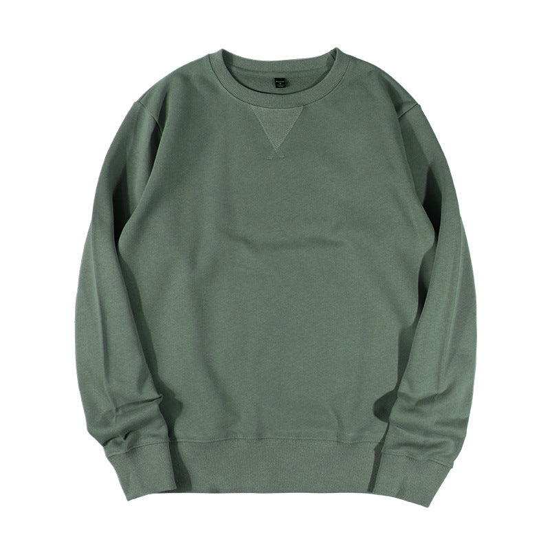 Brushed Back Cotton Crew Neck Sweatshirt - Sage
