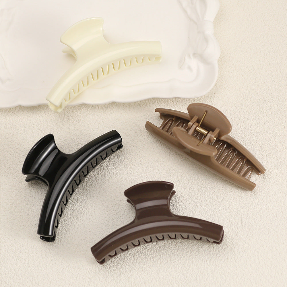 Glossy Curved Hair Claw Clip for Everyday Updos - view 1