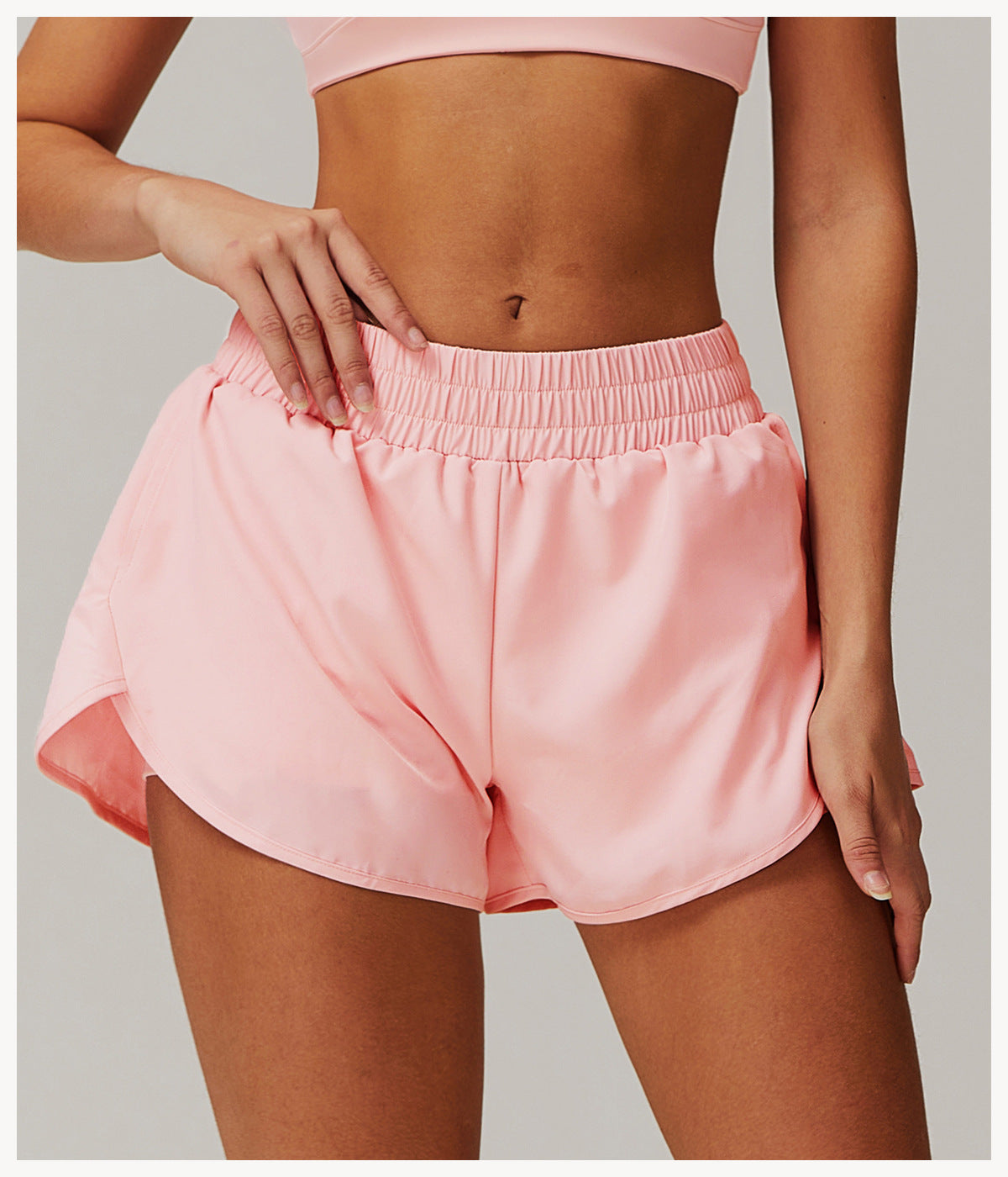 Quick Dry Lined Yoga Running Shorts - view 3